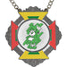 Medaille Bartholo Zilver rood-geel-groen met logo van Bosuilendorp.