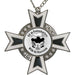 Medaille Baruch Zilver-antiek zwart-wit met logo van KV de Kaieschaiters uit Wijk bij Duustede.