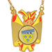 Medaille Prins Joris goudkleurig met logo van Theebuikenland.