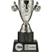 Trofee Happy zilverkleurig 16,5cm hoog met standaard afbeelding van touwtrekken.
