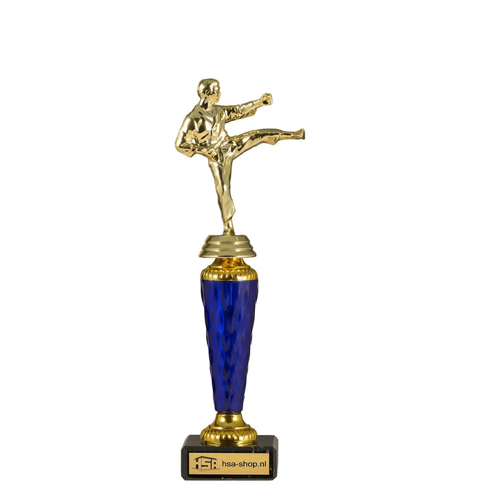 Trofee Karate blauw-goud