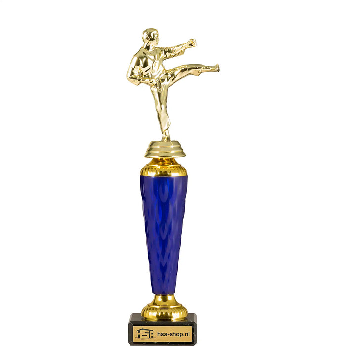 Trofee Karate blauw-goud