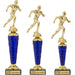 Trofee Melton hardlopen serie in drie maten met goudkleurige hardloper