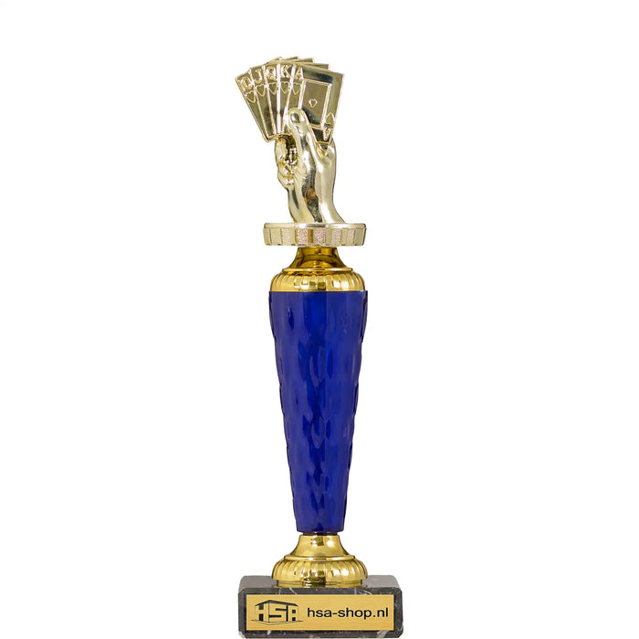 Trofee Melton kaarten 27 cm voor poker en kaarttoernooien