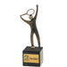 Trofee Tennis Melbourne 20 cm hoog met voorbeeld van goudkleurig graveerplaatje.