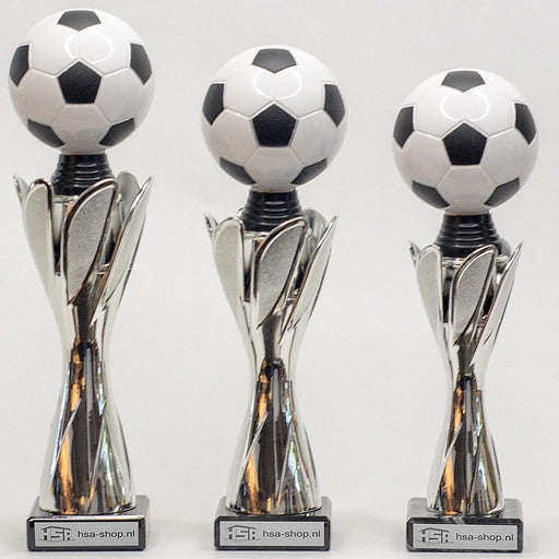 Trofee Voetbal Jaylin serie met drie verschillende maten.