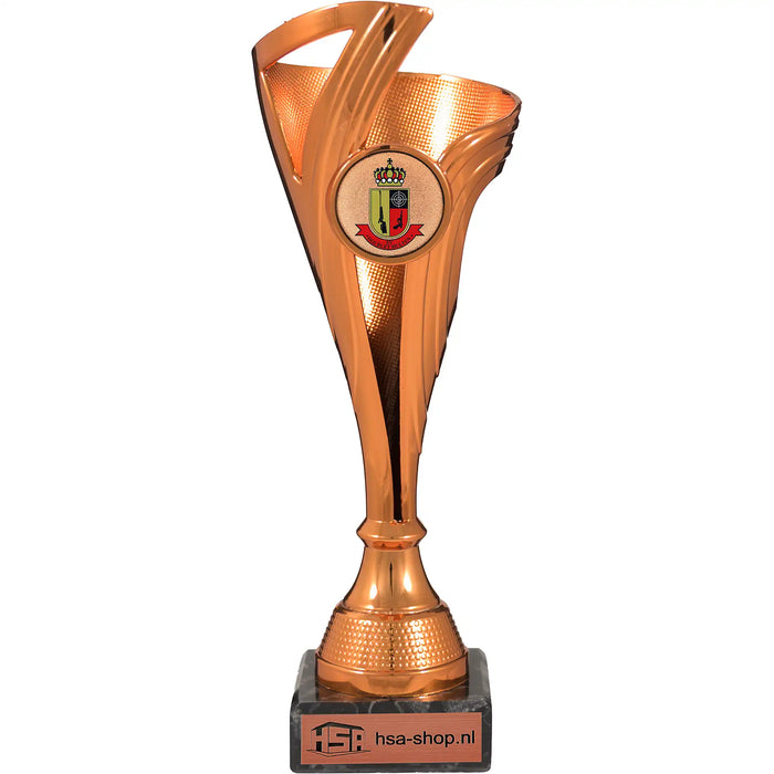 Trofee Matilda brons 20,5 cm kunststof beker.