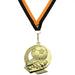 Gouden voetbalmedaille Bal & Schoen 43 mm met halslint