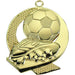 Voetbalmedaille Bal & Schoen goud 43 mm in 3D