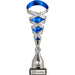 Beker Devran blauw zilver 38 cm met gravure