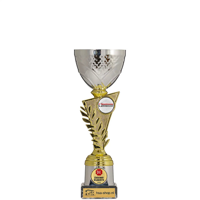 Beker Melody 23,5 cm kleine sportbeker met logo.