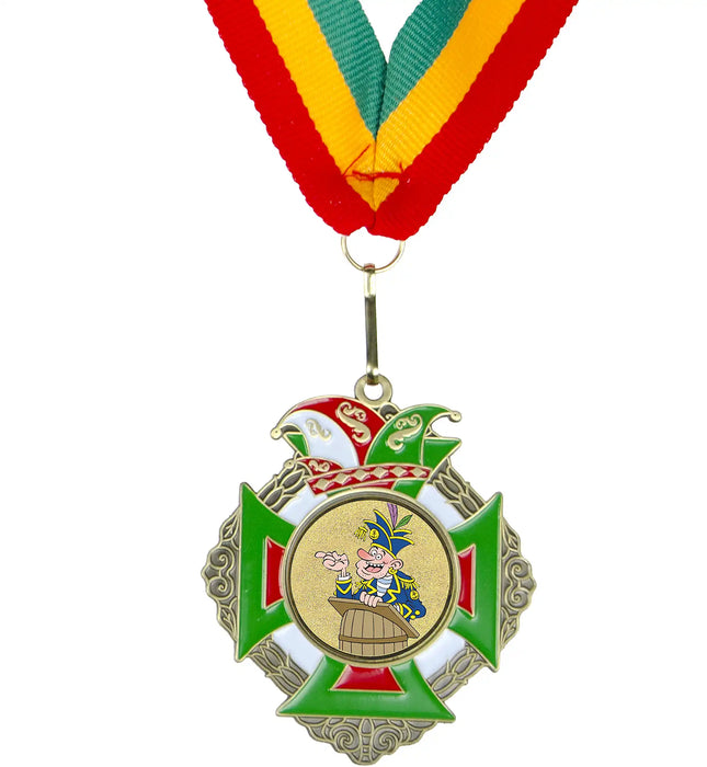 Medaille Hubert bronskleurig met standaard afbeelding van tonpraoten.