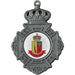 Medaille met kroon in oud-zilver met eigen verenigingslogo