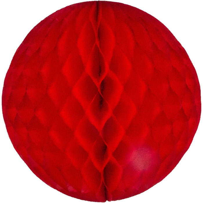 Decoratie bal brandveilig rood