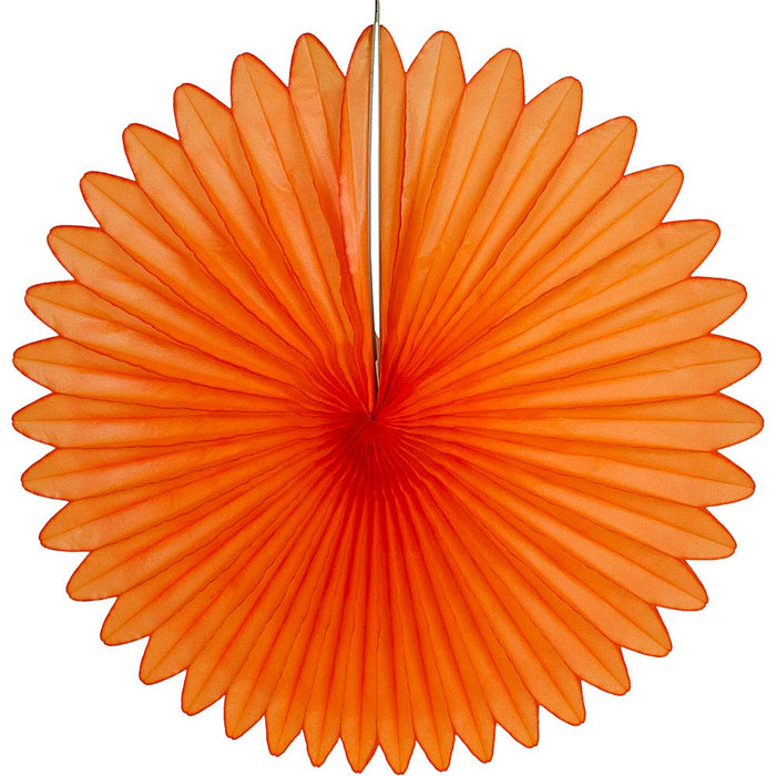 Decoratie waaier 68 cm brandveilig oranje