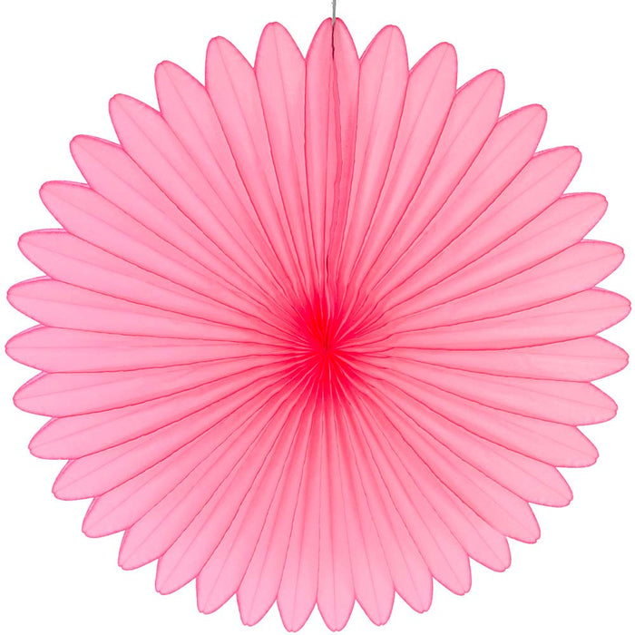 Decoratie waaier 68 cm brandveilig roze
