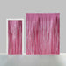 Folie deurgordijn XL metallic 2.4 x 1 m brandveilig roze