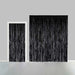 Folie deurgordijn XL metallic 2.4 x 1 m brandveilig zwart