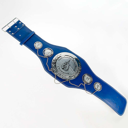 Kampioensgordel Fabian blauw foto hele gordell