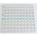 Kunststof bingo controlebord 1-90 voor kleine ballen