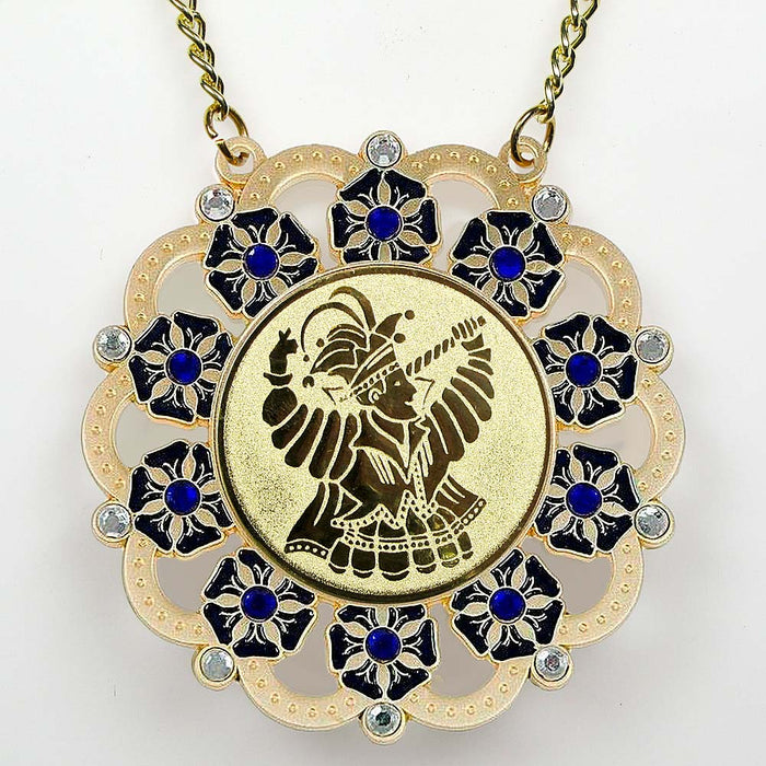 Medaille Baltasar Goud-misty blauw