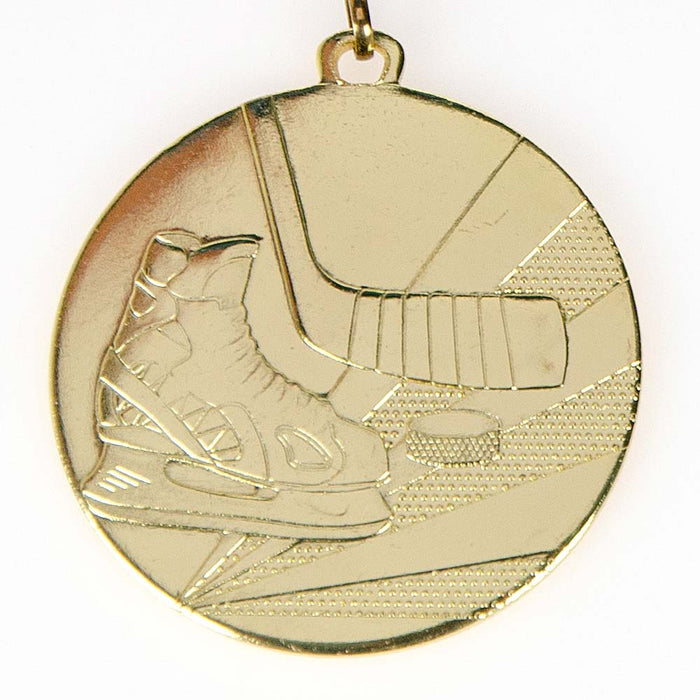 Medaille IJshockey 5 cm goud
