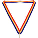 Medaille lint 22 mm blauw-geel-rood