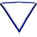 Medaille lint 22 mm blauw-wit