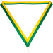 Medaille lint 22 mm groen-geel