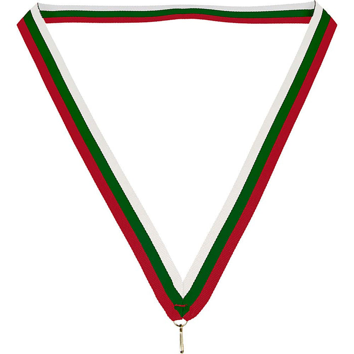 Medaille lint 22 mm rood-groen-wit