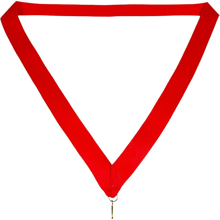 Medaille lint 22 mm rood