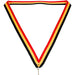 Medaille lint 22 mm rood-geel-groen