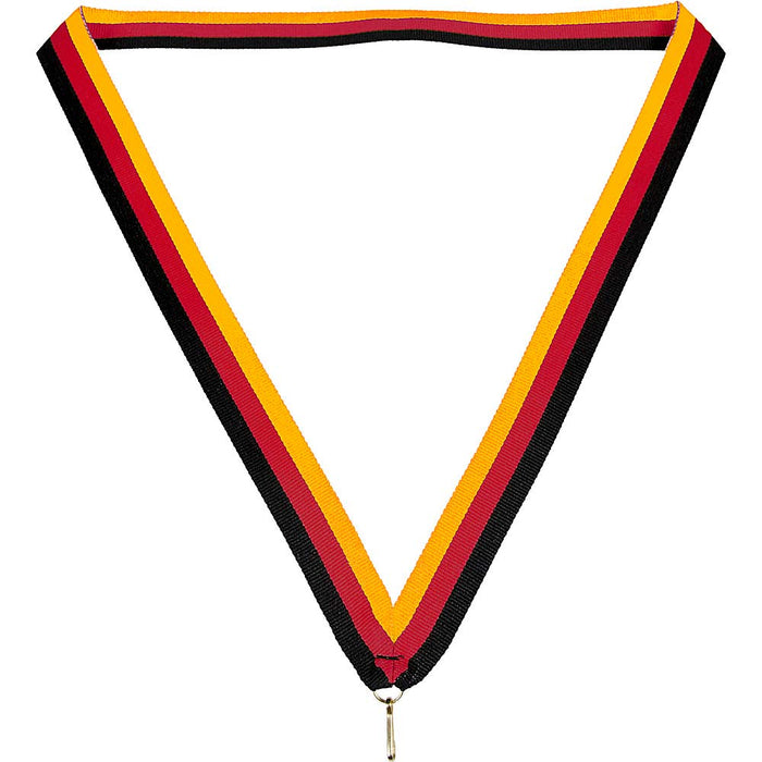 Medaille lint 22 mm zwart-rood-geel (Duitsland)