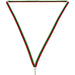 Medaille lint 10 mm rood-groen-wit