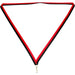 Medaille lint 10 mm zwart-rood