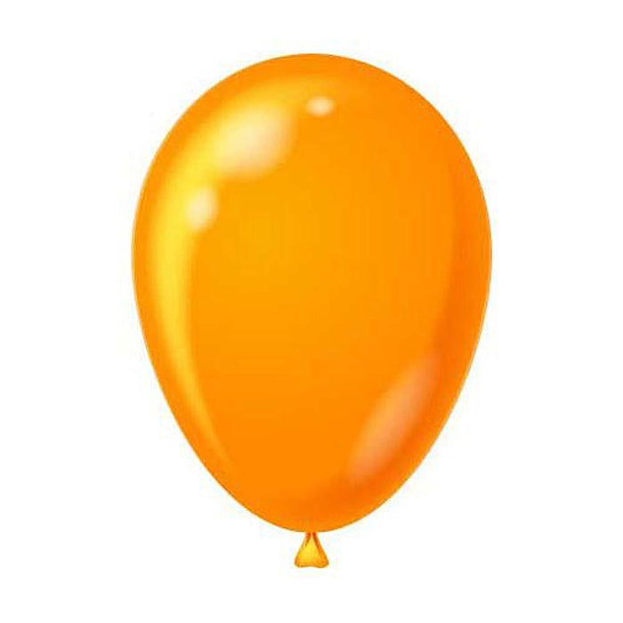 Raamsticker ballonnen oranje statisch 6 stuks