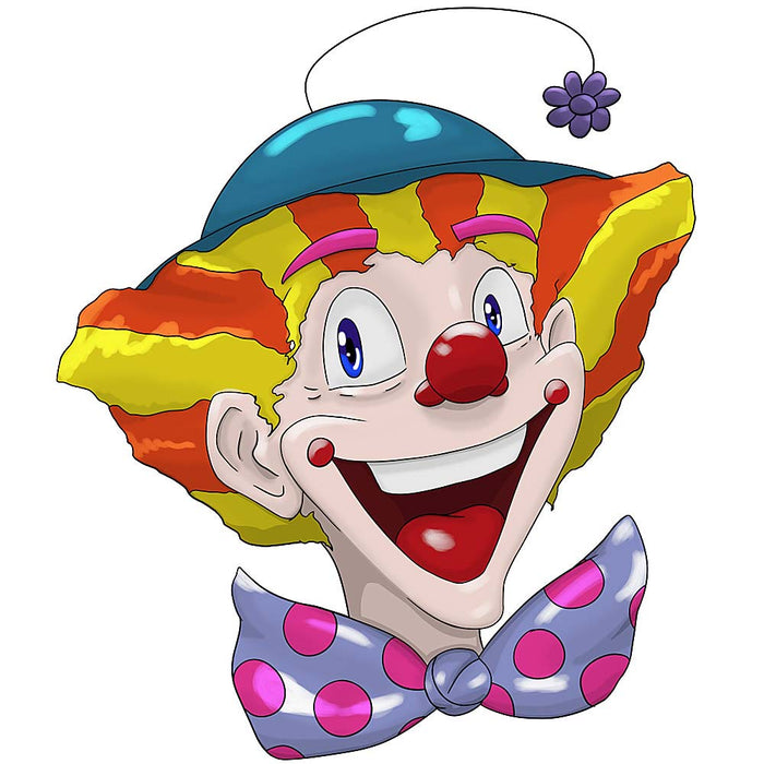 Raamsticker statisch clowns BowTie 40 x 33,5 cm