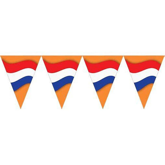 Raamsticker vlaggenlijn Nederland statisch 130 x 17 cm close-up