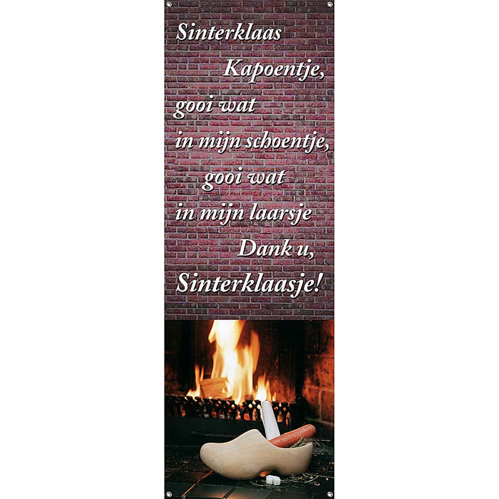 Spandoek Sinterklaas kapoentje 220 x 75 cm brandveilig