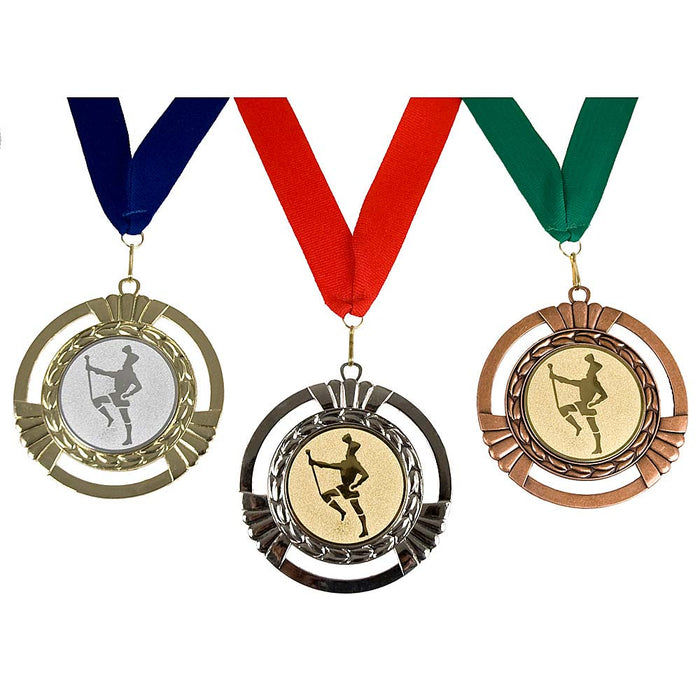 Supergrote medailles Gustava met afbeelding en halslint