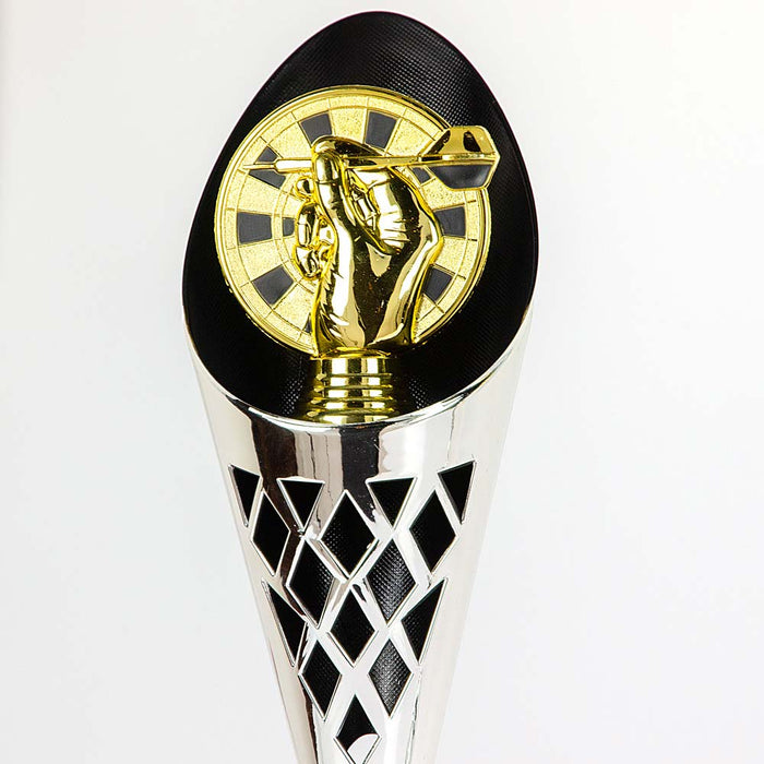 Trofee Darts Djayden close-up topstuk goud-zwart