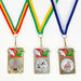 Medailles Hanso met afbeelding en halslint