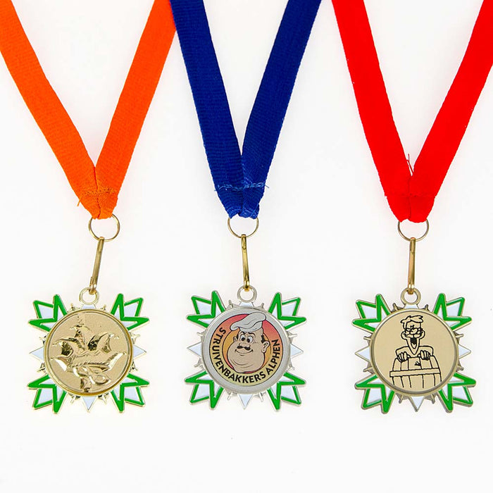 Medailles Hemko met afbeelding en halslint