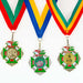 Medailles Hubert met afbeelding en halslint