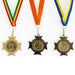 Medaille Midas cross met afbeelding en halslint